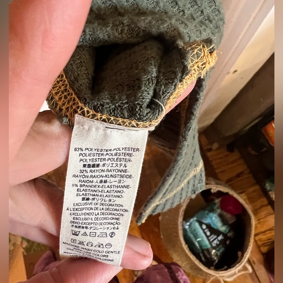 Free People flowy waffle top - Picture 13 of 13